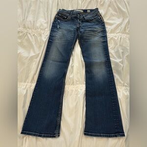 Women's BKE Denim Blue Flared Jeans